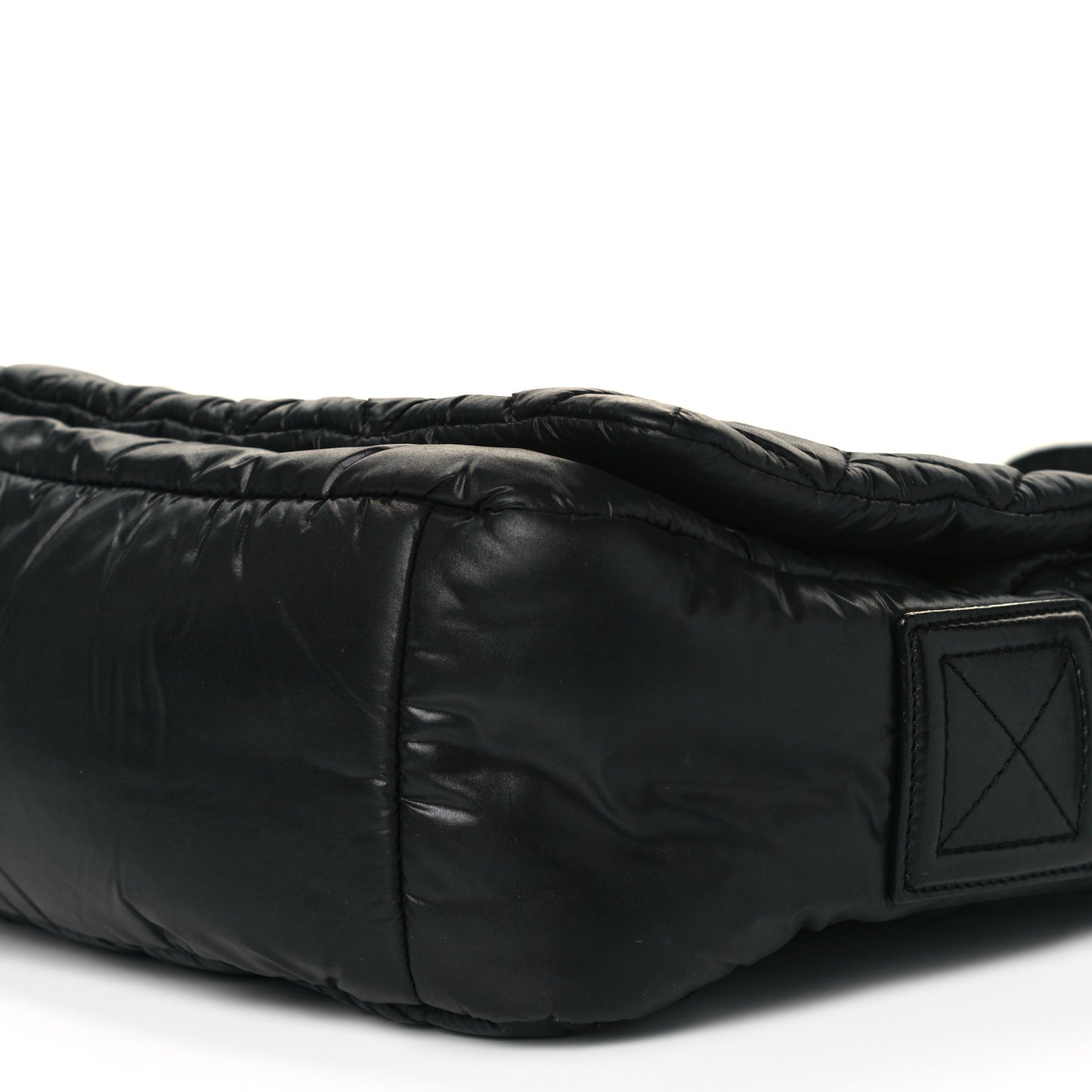 Nylon Small Coco Cocoon Messenger Bag Black
