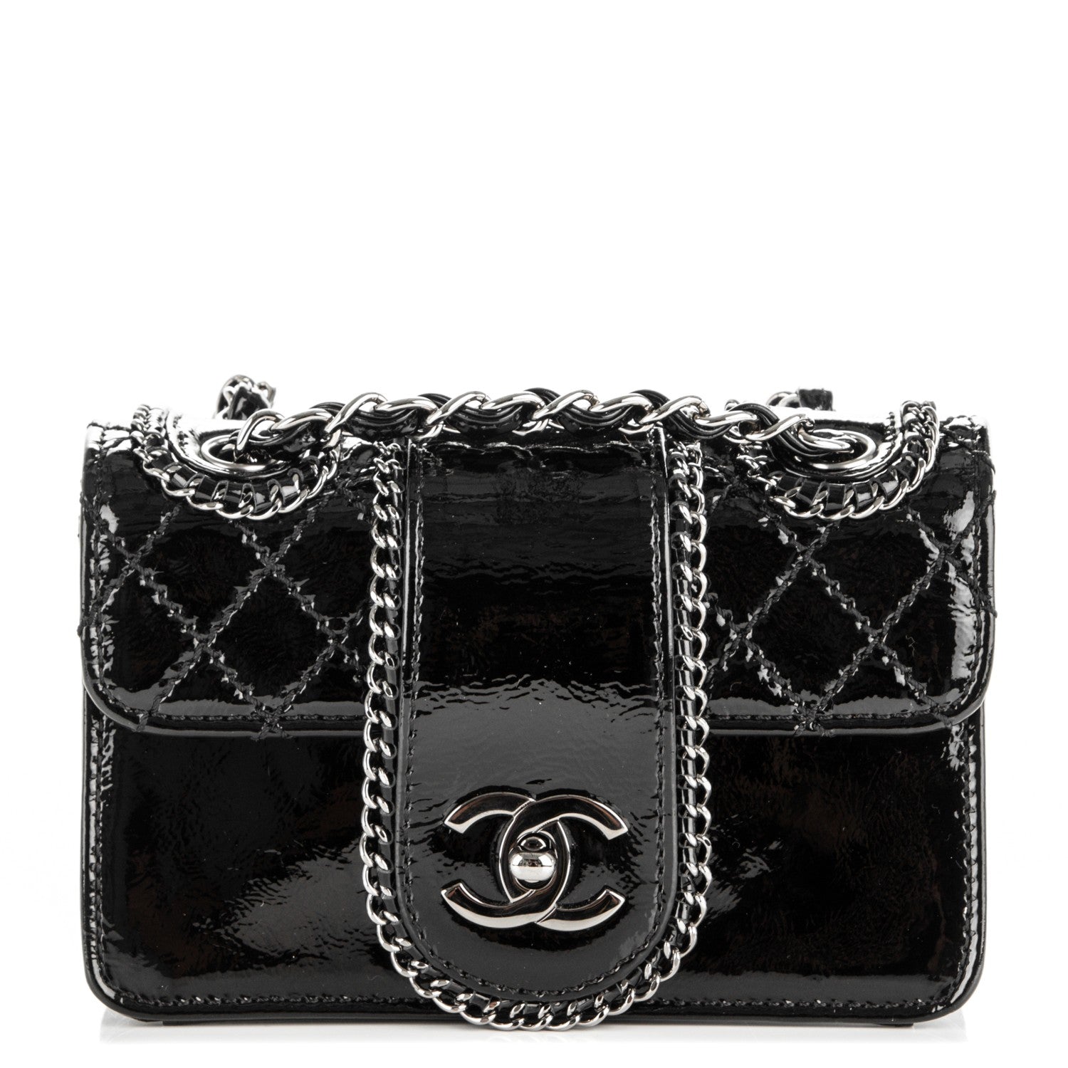 Chanel Patent Mini Madison Flap Black 1 of 6