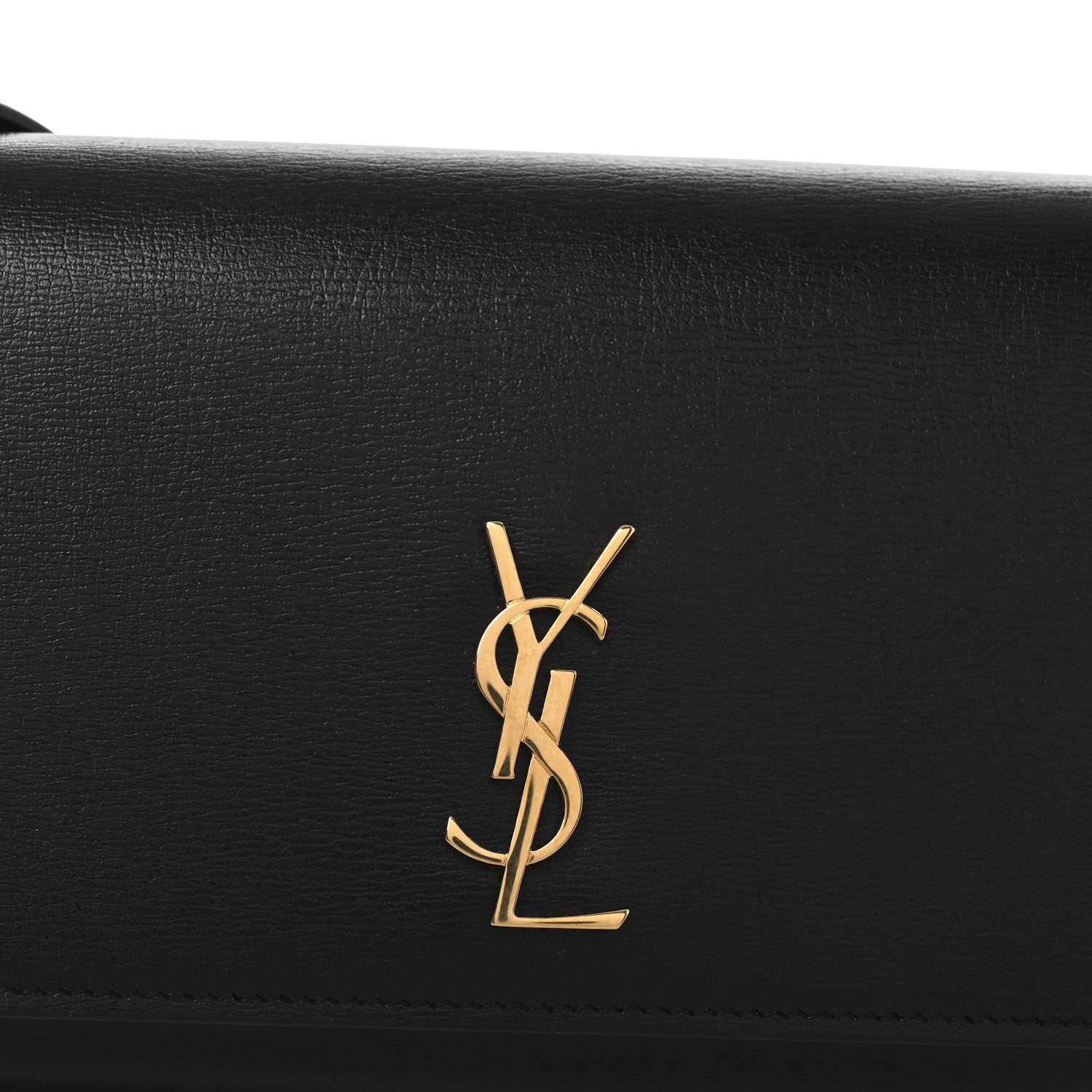 Saint Laurent Smooth Calfskin Monogram Phone Holder Crossbody  Black 8 of 10