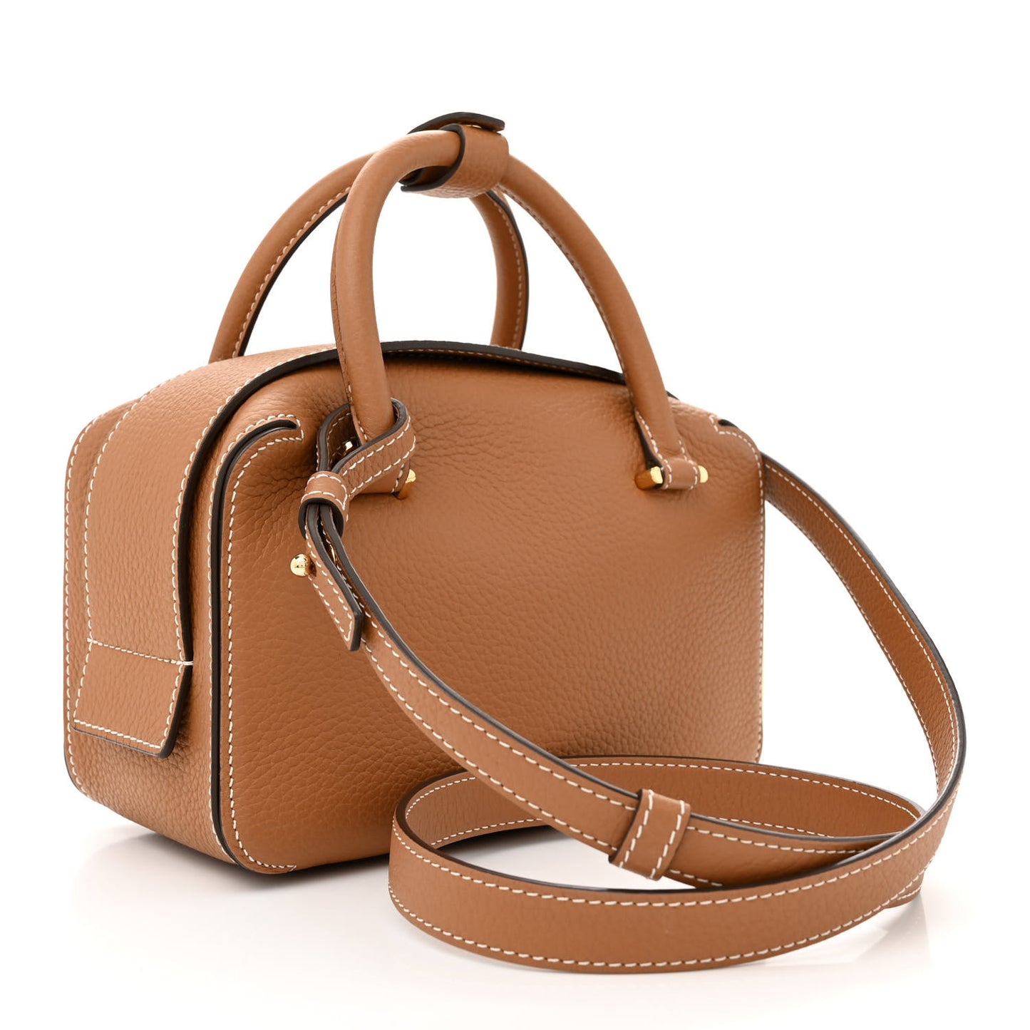 Taurillon Soft Mini Cool Box Satchel Vegetal Ivory