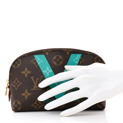 Louis Vuitton Monogram V Cosmetic Pouch Turquoise 2 of 6