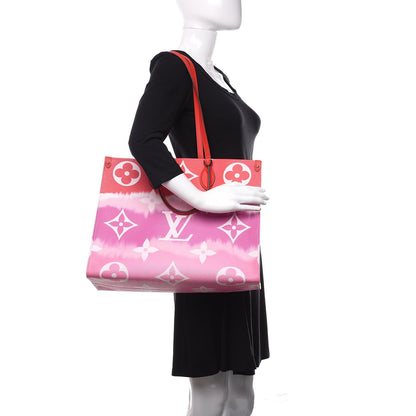 Louis Vuitton Monogram Escale Onthego GM Rouge 2 of 11