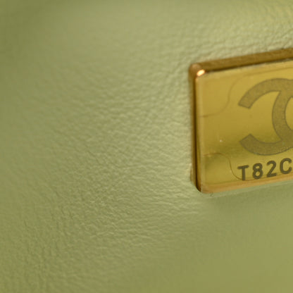 Chanel Lambskin Quilted Mini Pearl Crush Flap Light Green 7 of 11