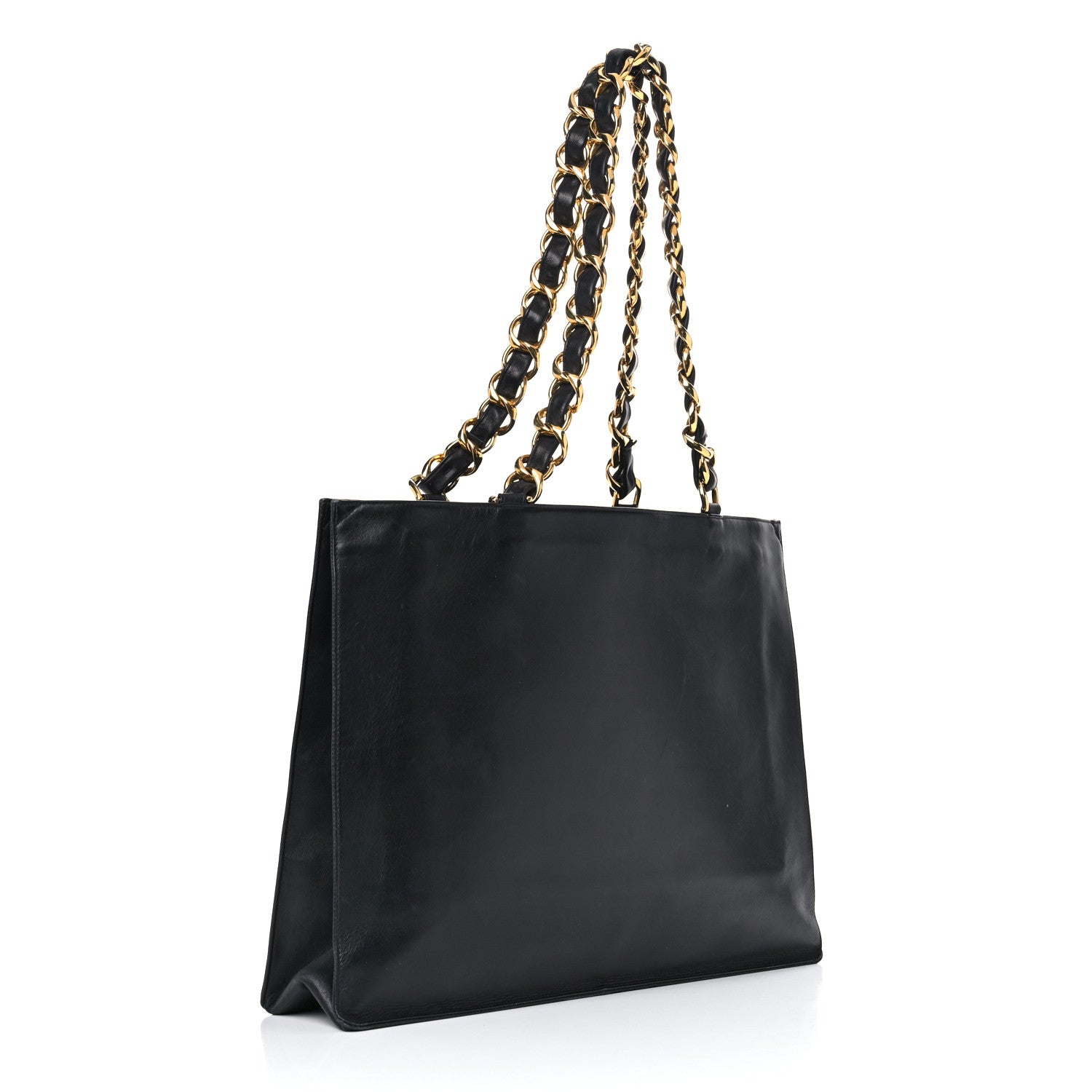 Chanel Lambskin CC Tote Black 3 of 21