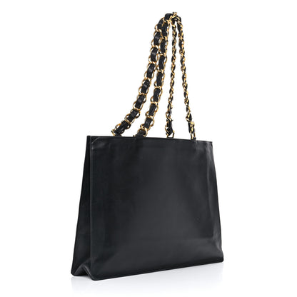 Chanel Lambskin CC Tote Black 3 of 21