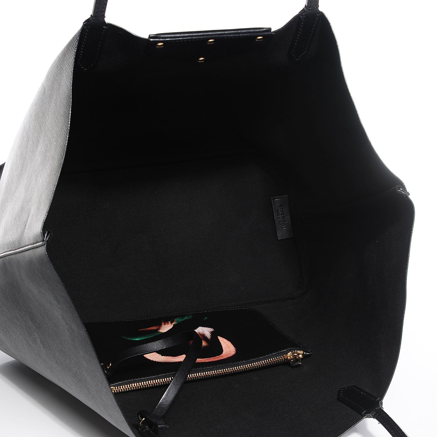 Givenchy Textured Coated Canvas Pixel Madonna Print Large Antigona Tote Black 5 of 8