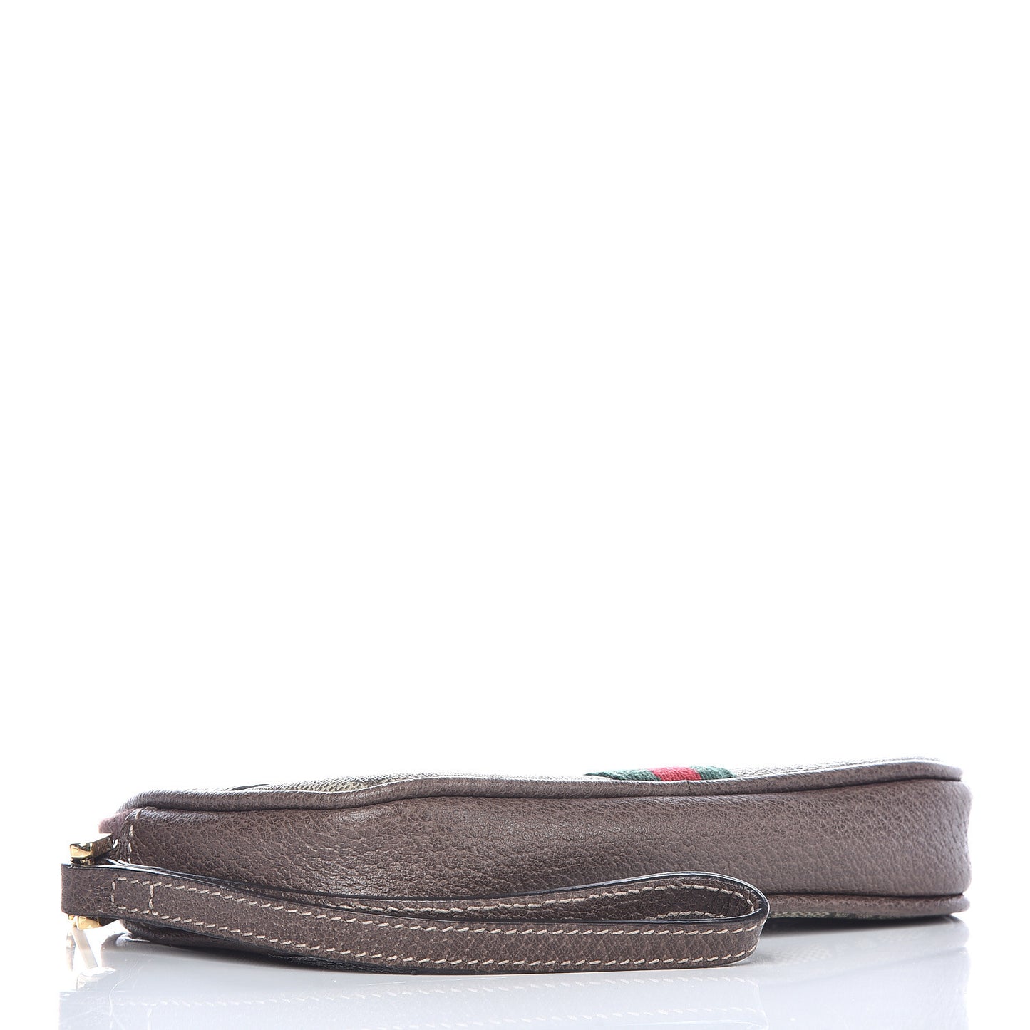 GG Supreme Monogram Ophidia Phone Case Wristlet Brown