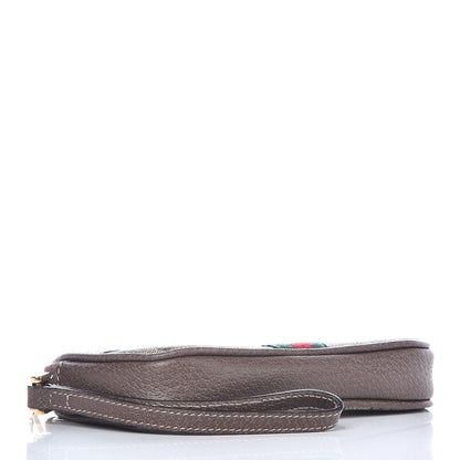 Gucci GG Supreme Monogram Ophidia Phone Case Wristlet Brown 4 of 9