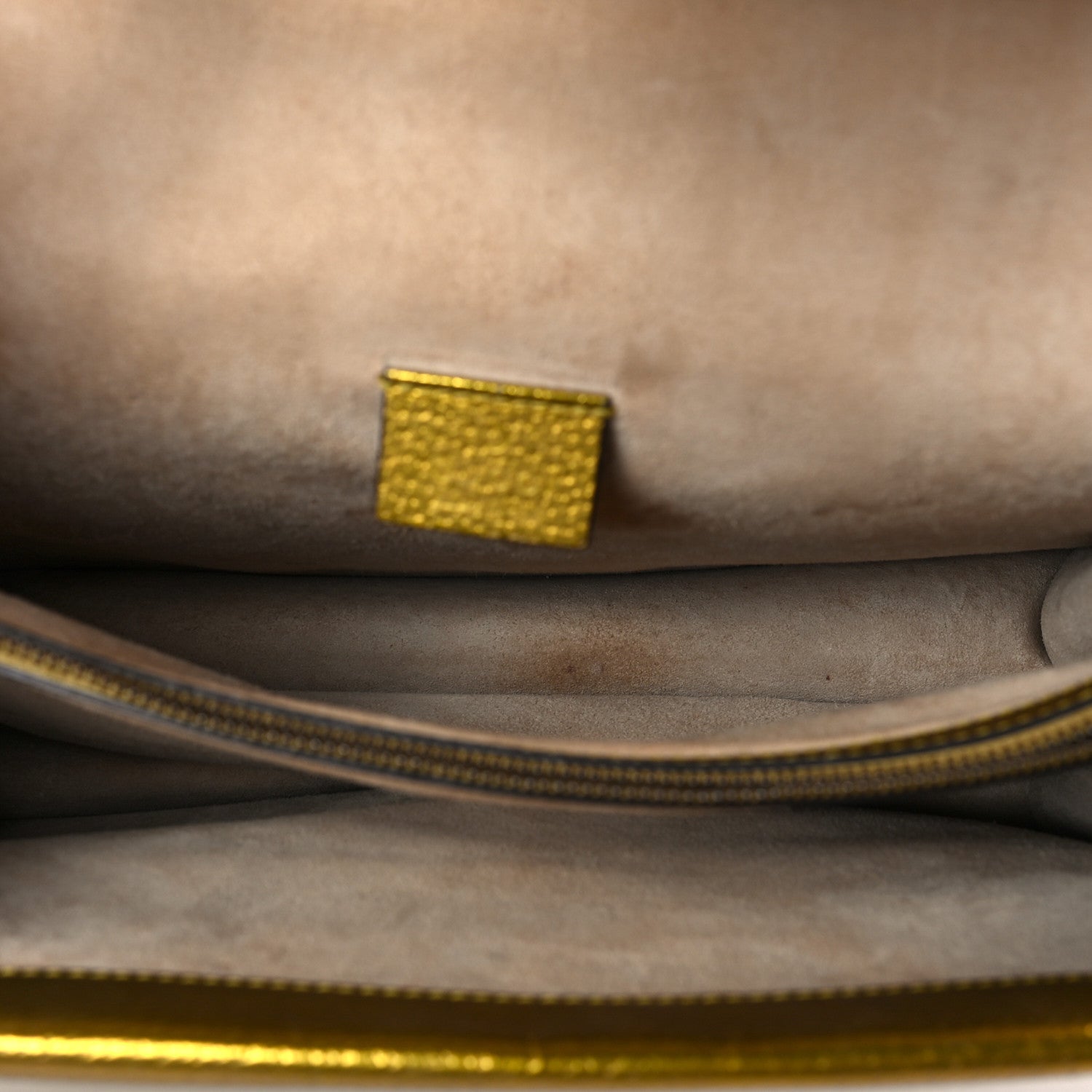 Gucci Metallic Calfskin Medium Dionysus Shoulder Bag Yellow 4 of 13