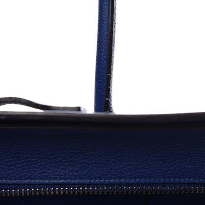 Celine Drummed Calfskin Micro Luggage Indigo 15 of 15