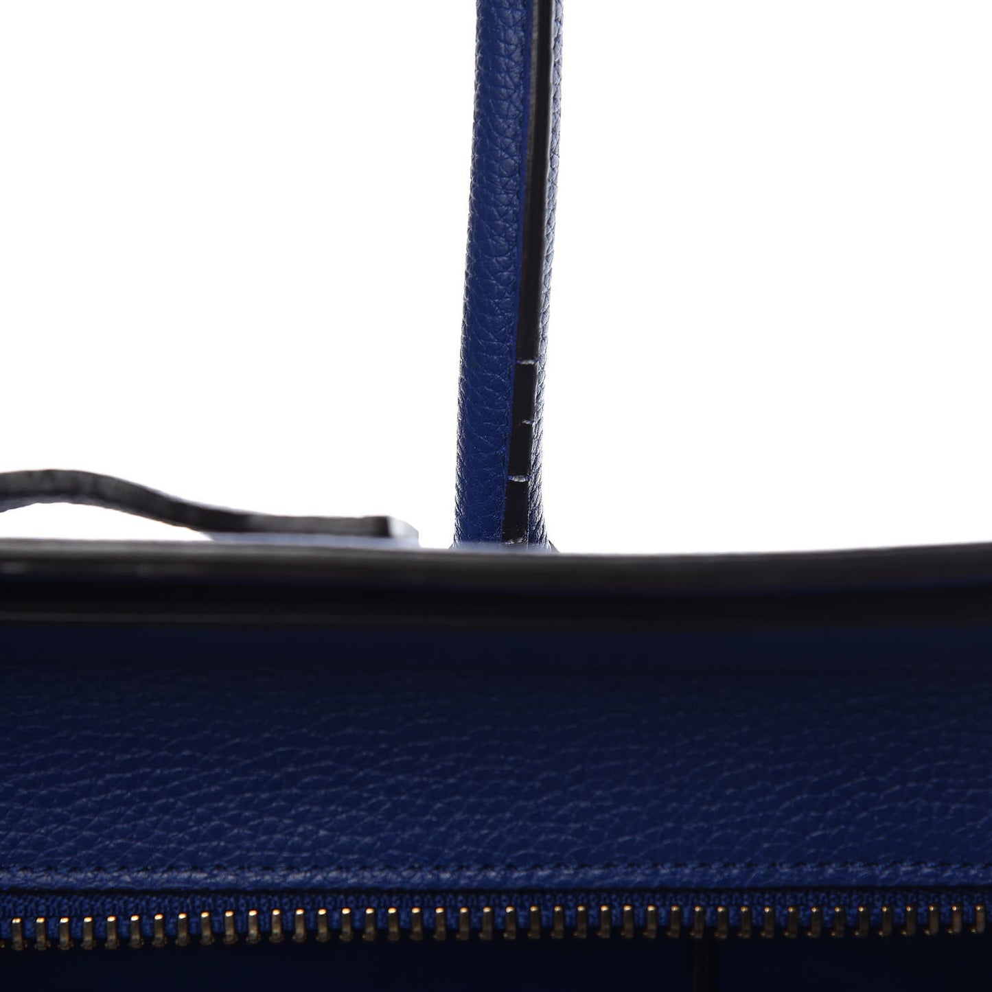 Drummed Calfskin Micro Luggage Indigo