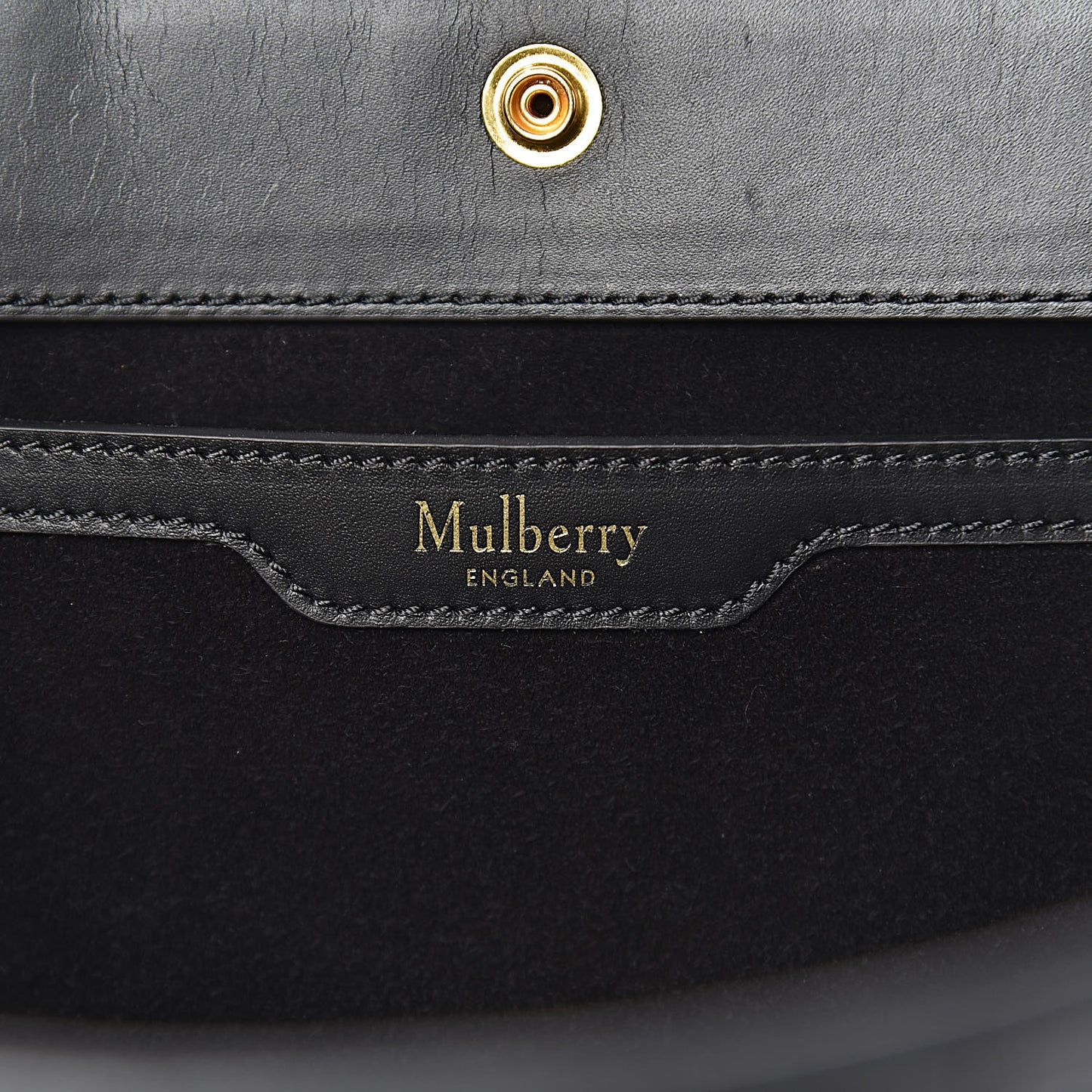 Calfskin Crocodile Embossed Small Classic Stud Tote Black