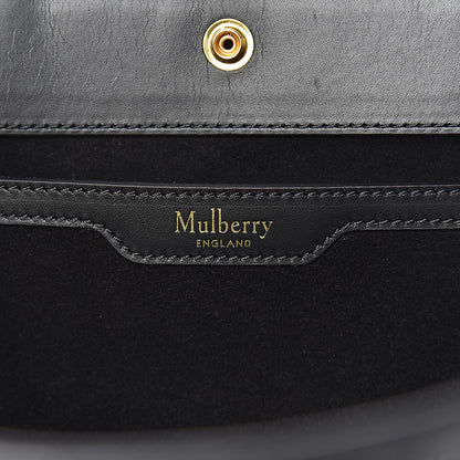 Mulberry Calfskin Crocodile Embossed Small Classic Stud Tote Black 6 of 11