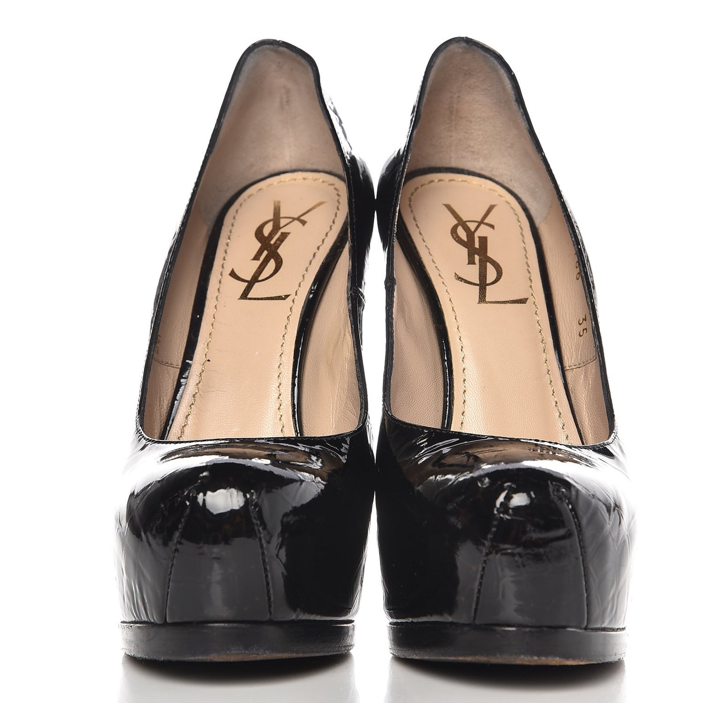 Vitello Vernice Tribtoo 105 Pumps 35 Black