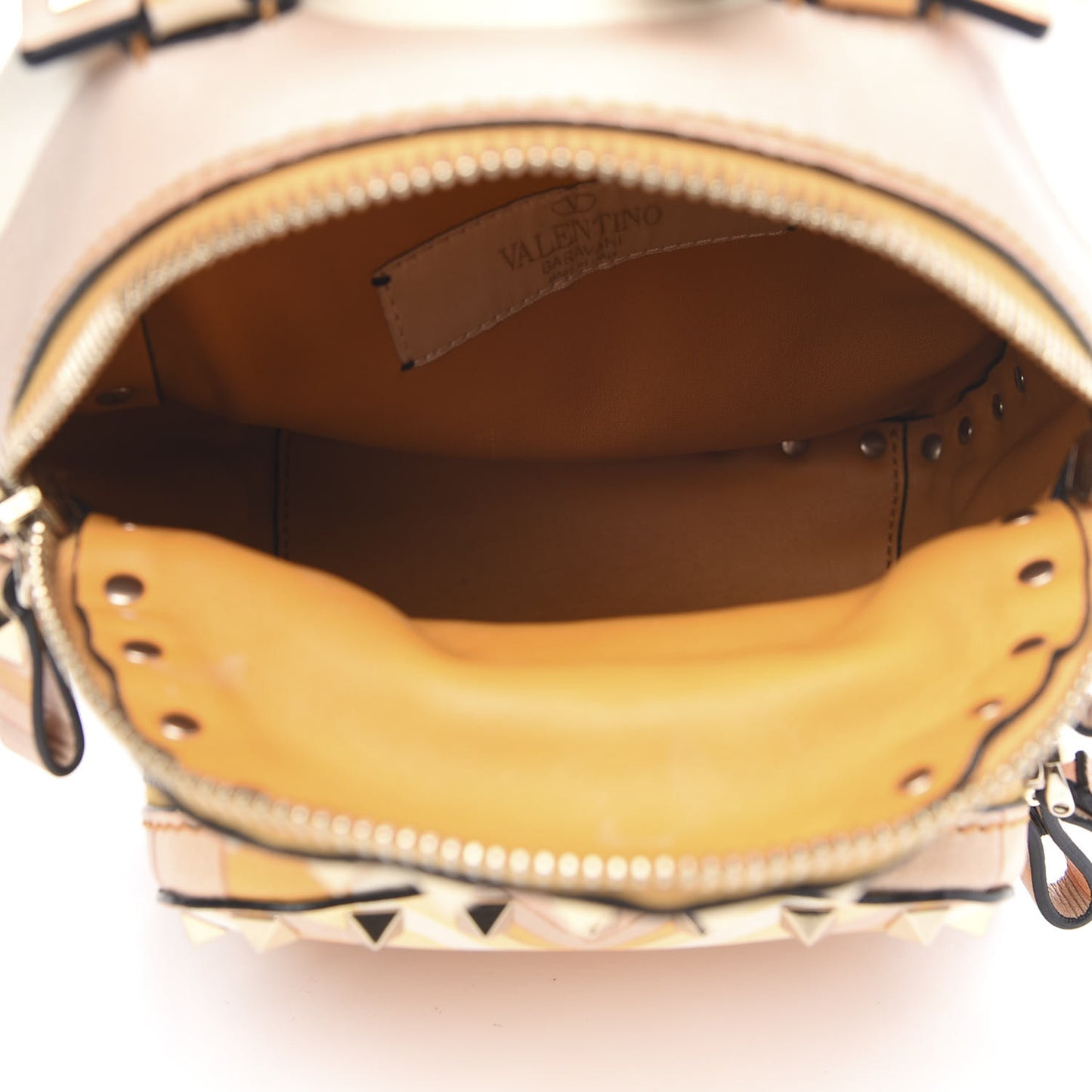 Vitello Native Couture 1975 Mini Rockstud Backpack Multicolor