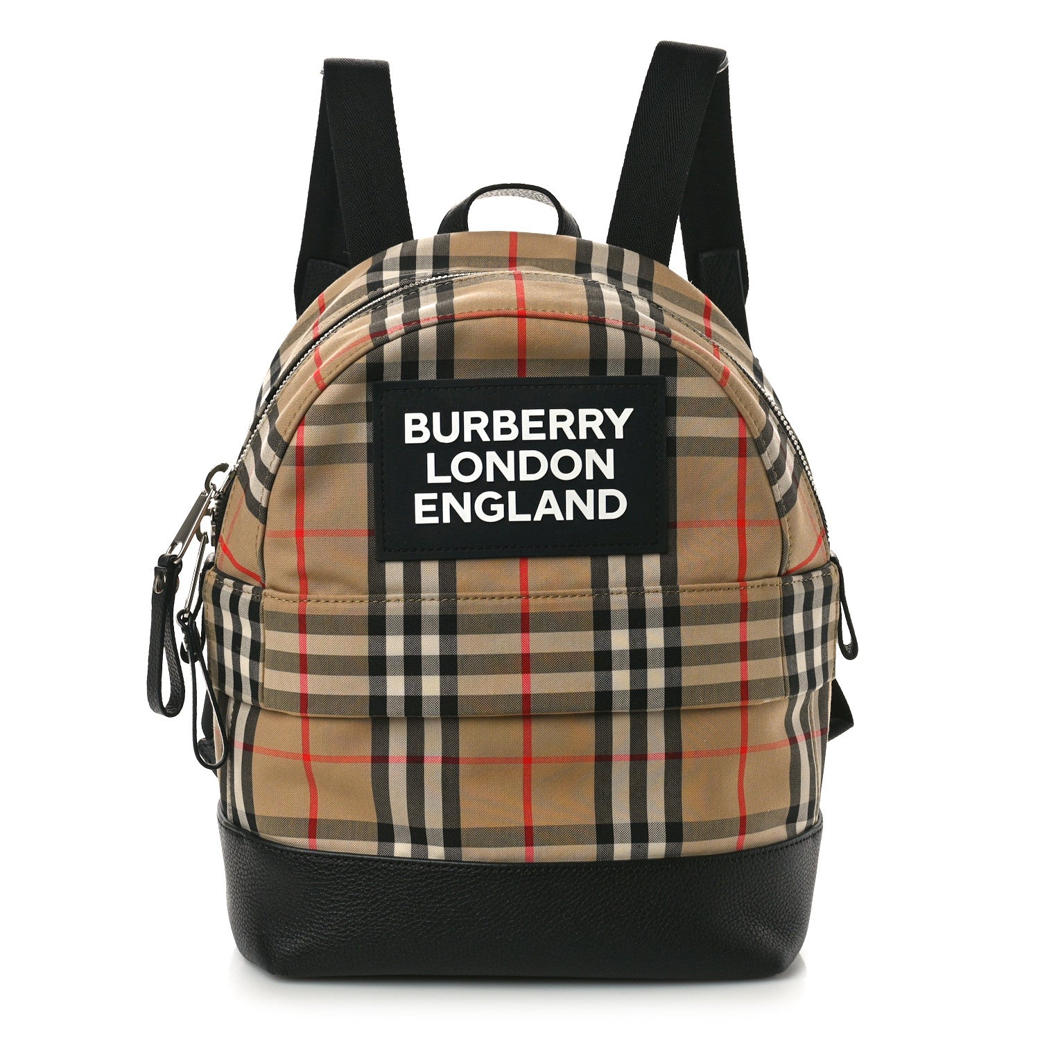 Burberry House Check Canvas Calfskin Small Nico Backpack Archive Beige 1 of 10