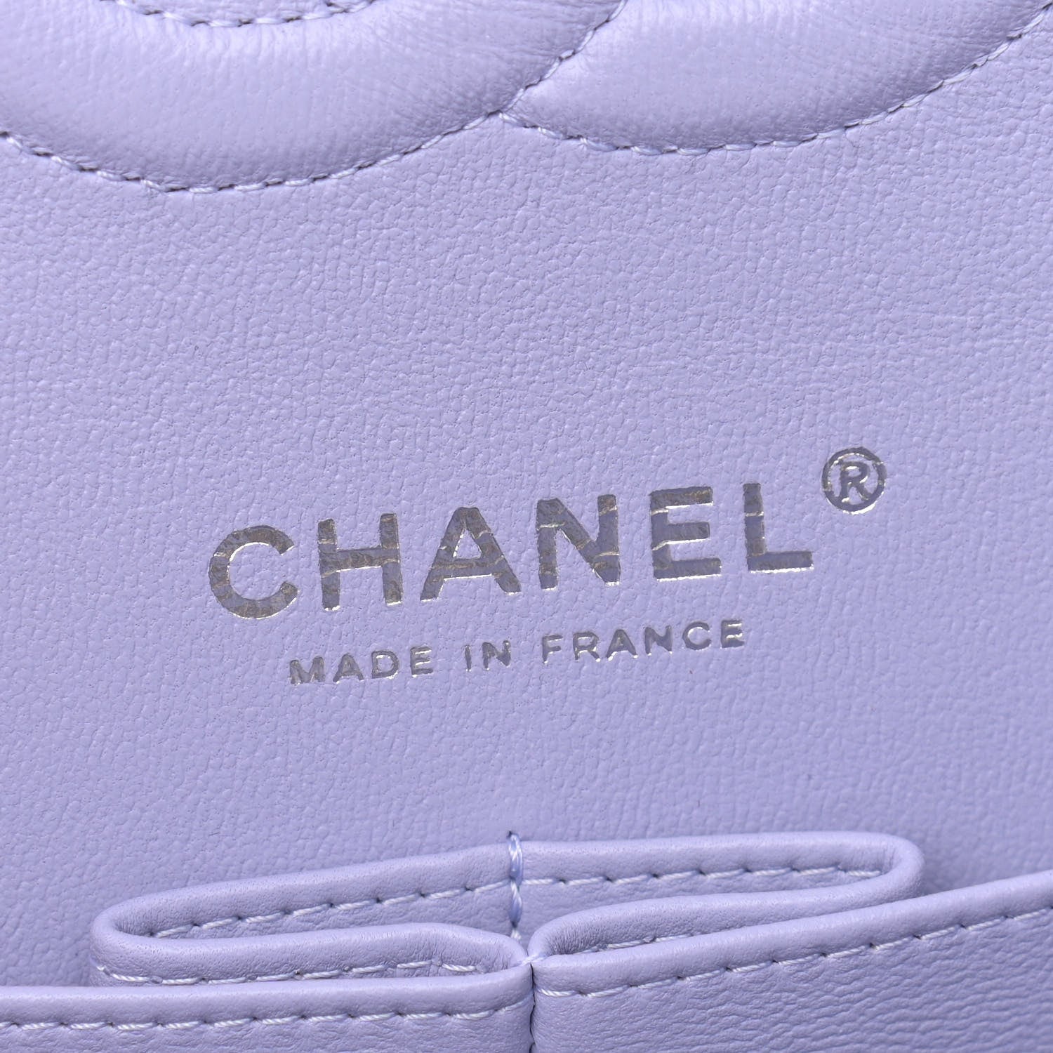 Chanel Caviar Quilted Medium Double Flap Light Purple 9 of 12