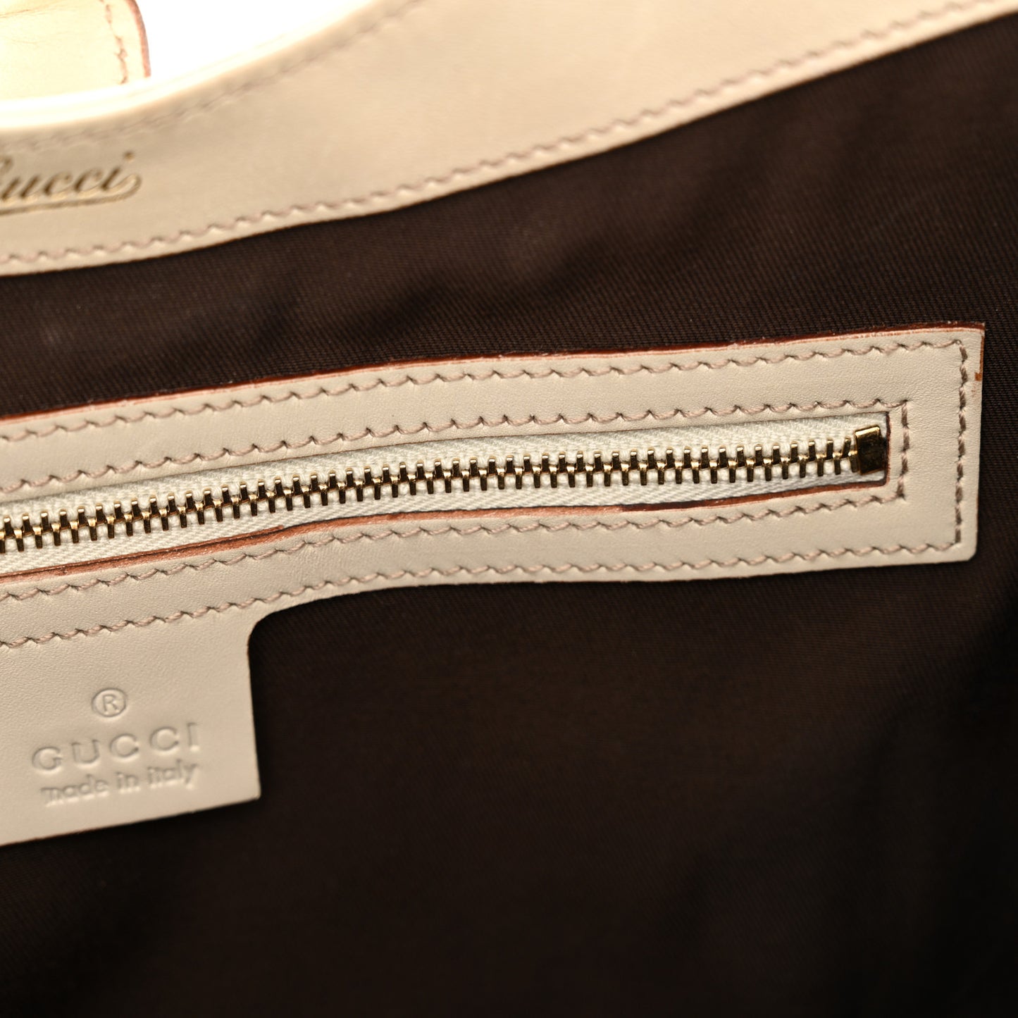 Guccissima Bardot Tote Off White