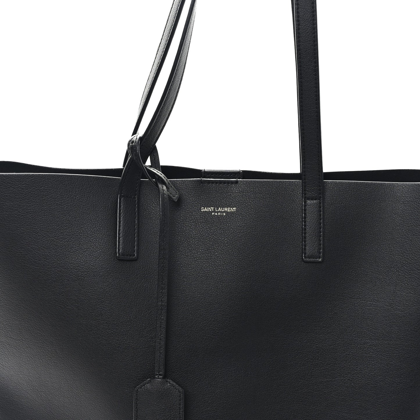Calfskin North-South Shopping Tote Black