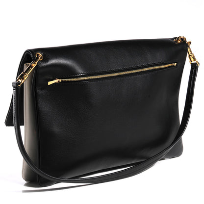 Celine Calfskin Folded Cabas Black White 4 of 9