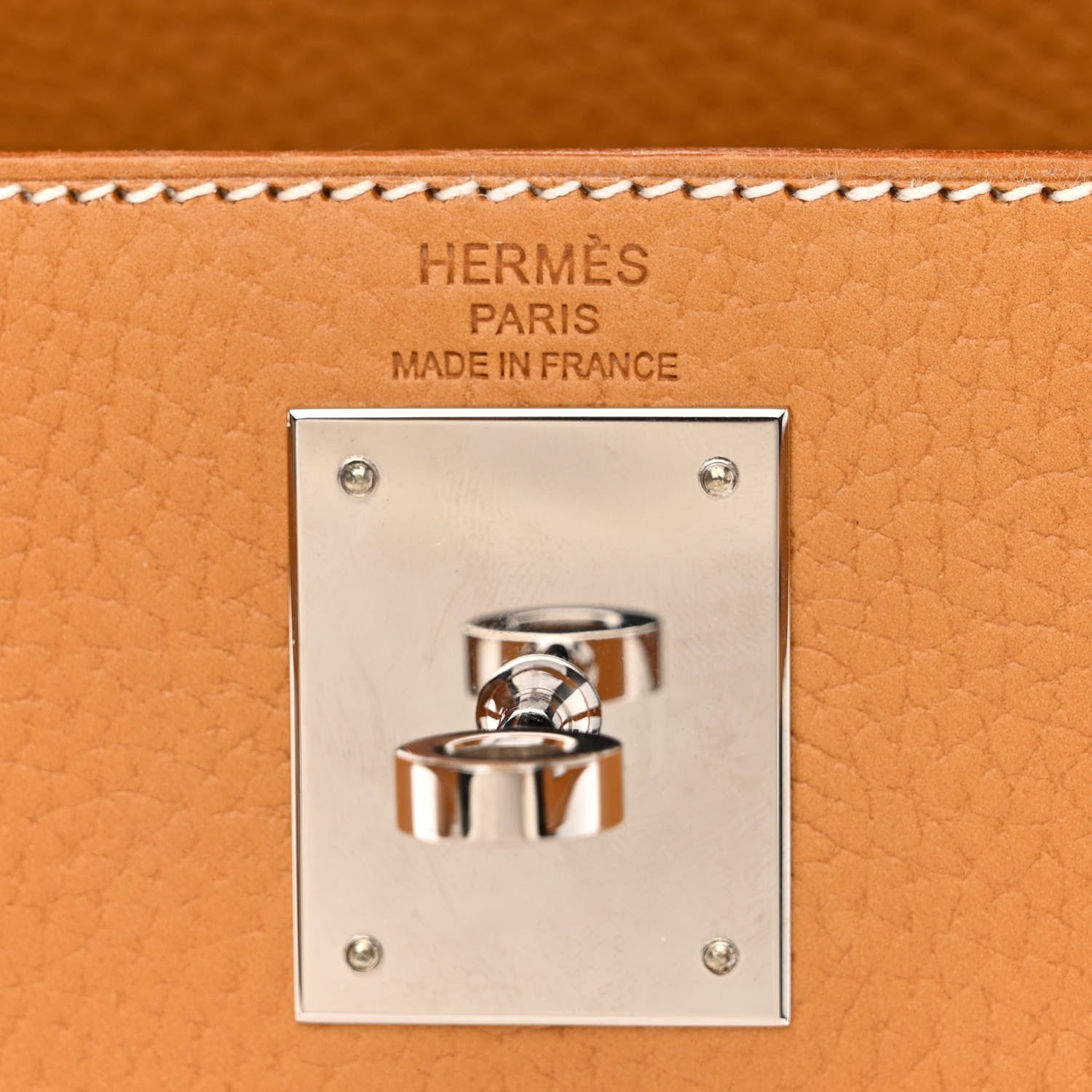 Hermes Vache Naturelle Grainee Kelly Sellier 28 Naturel Sable 6 of 12