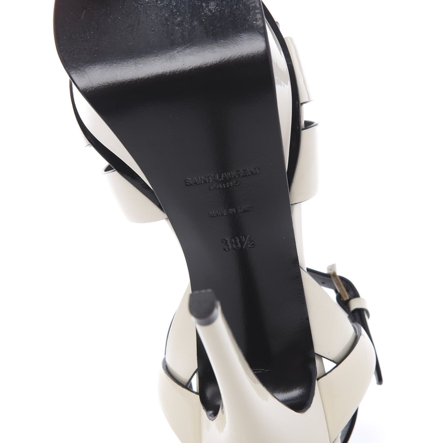 Patent Tribute 105 Platform Sandals 38.5 Ivory