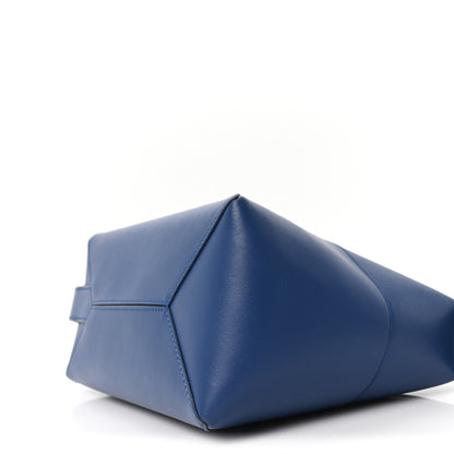 Loewe Calfskin Puzzle Fold Wash Bag Blue 10 of 10