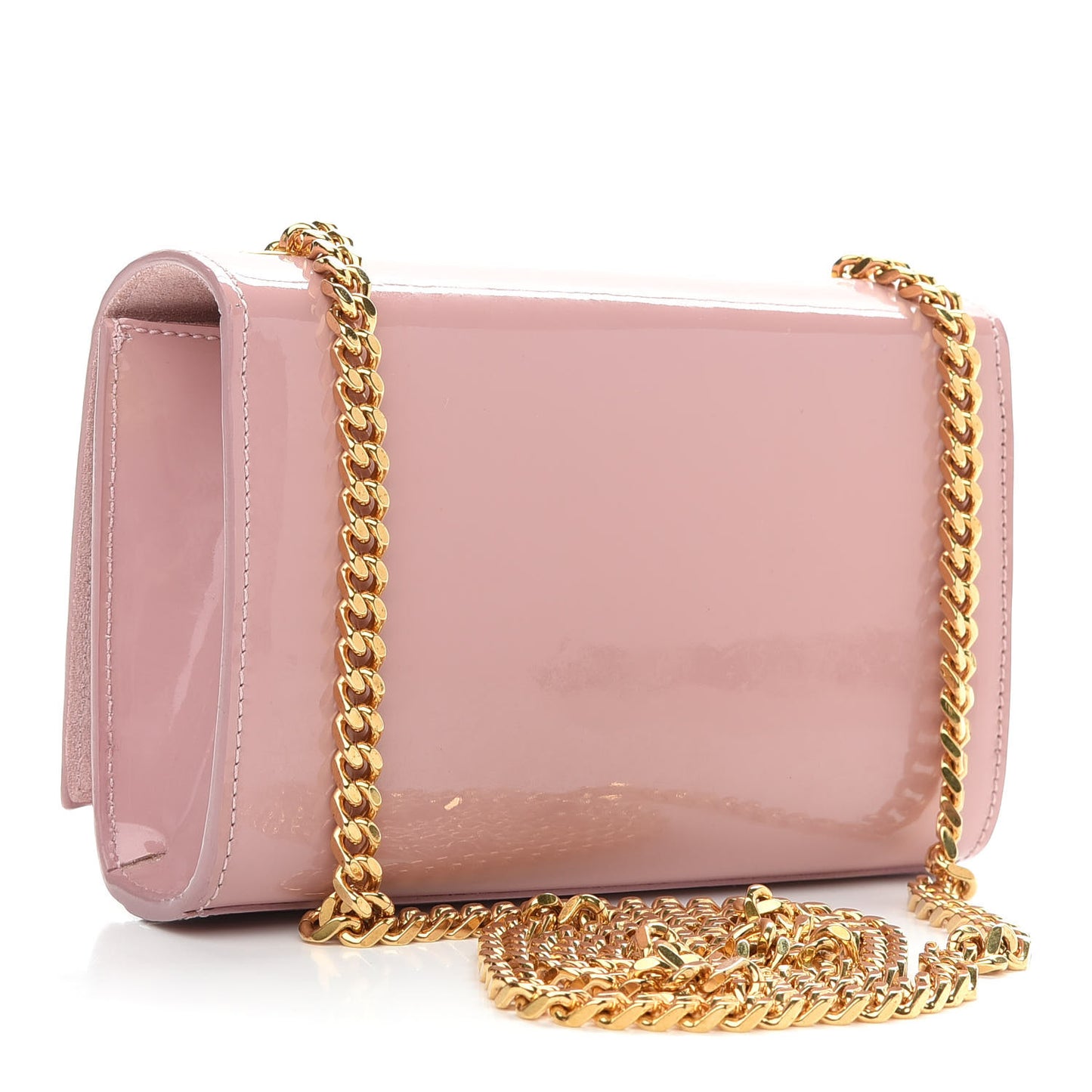 Patent Small Classic Monogram Kate Satchel Dragee