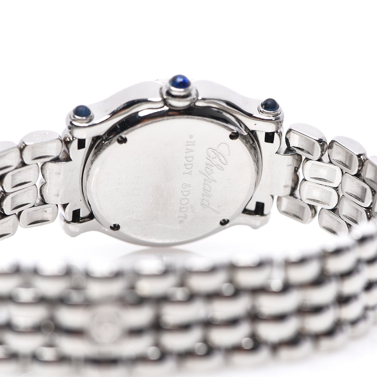 Chopard Stainless Steel Diamond Pave Bezel 26mm Happy Sport Quartz Watch 4 of 5