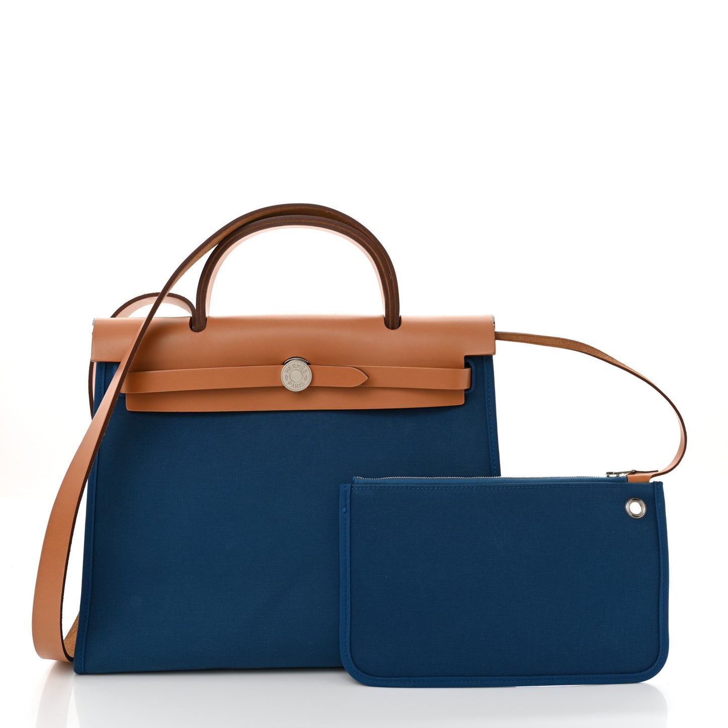 Vache Hunter Toile Herbag Zip 31 PM Bleu Natural
