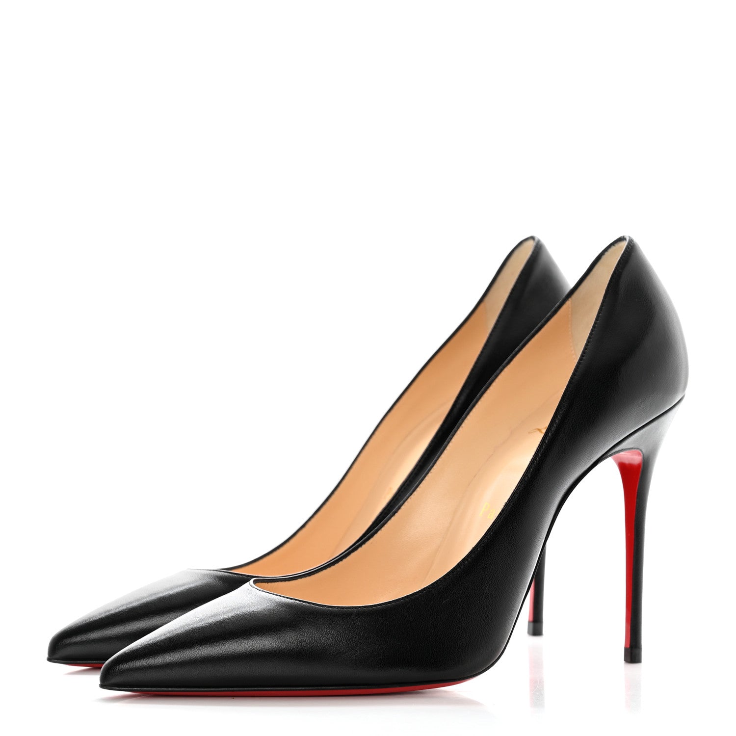 Christian Louboutin Shiny Nappa Decollete 554 100 Pumps 38.5 Black 3 of 7