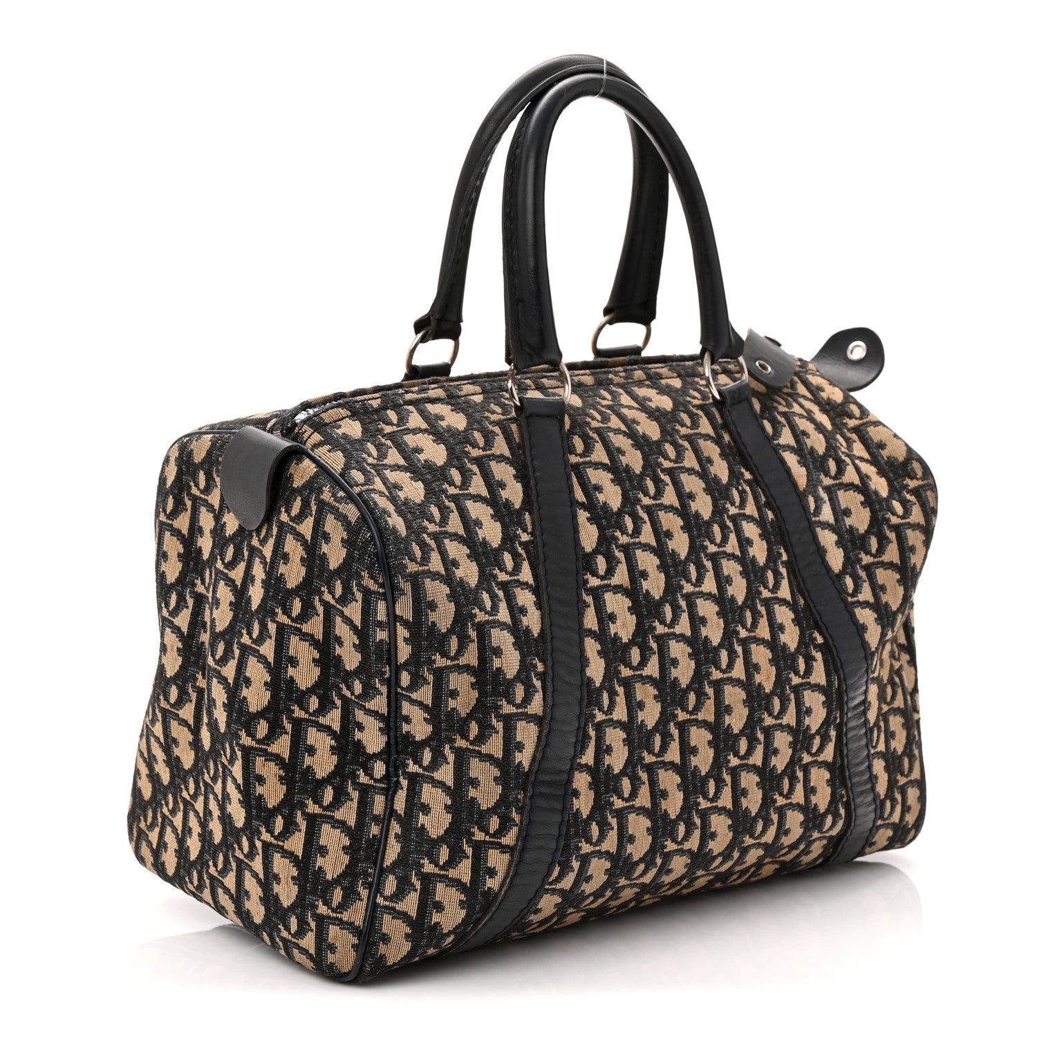 Christian Dior Monogram Boston Navy Blue 3 of 11