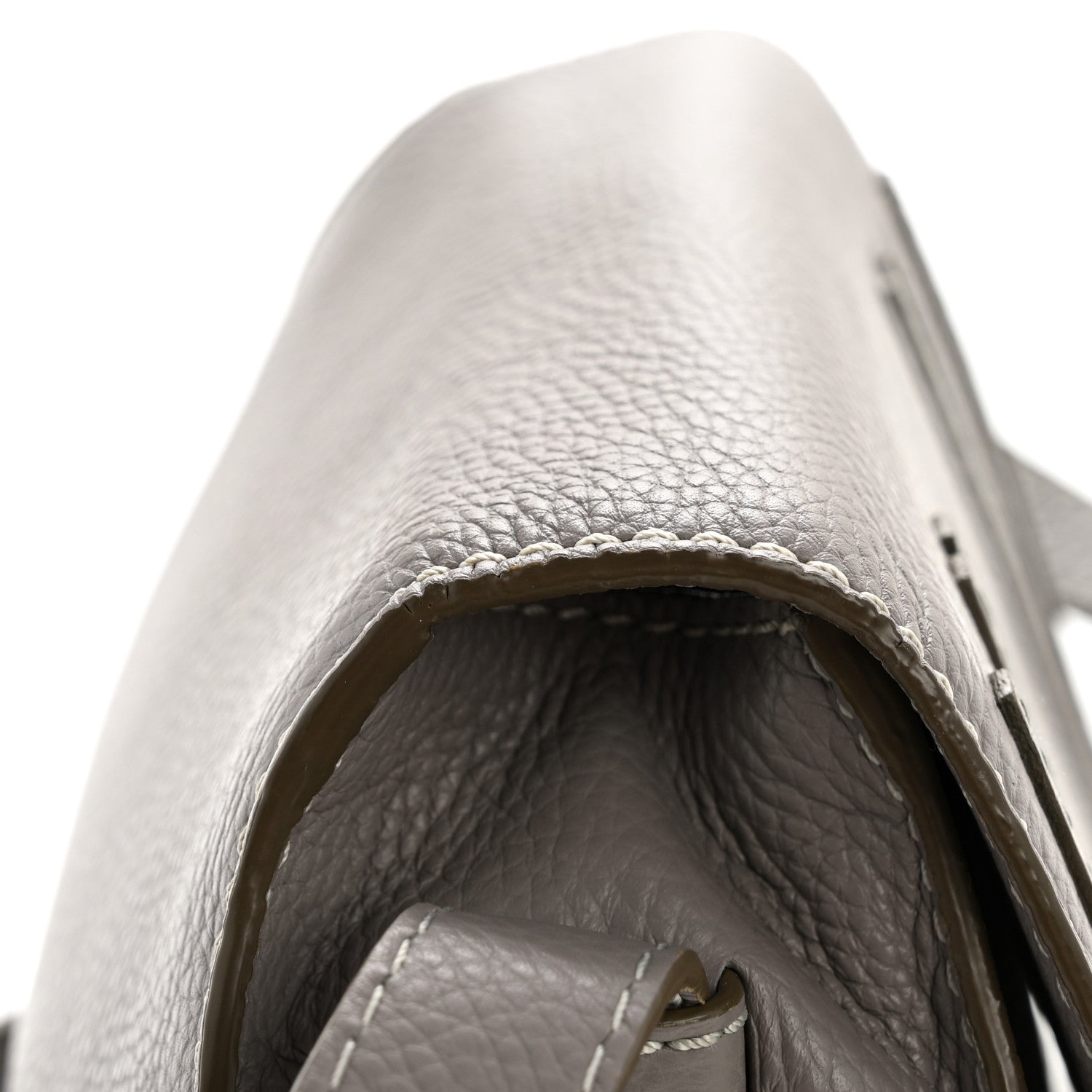 Chloe Calfskin Mini Marcie Round Crossbody Bag Cashmere Grey 14 of 14