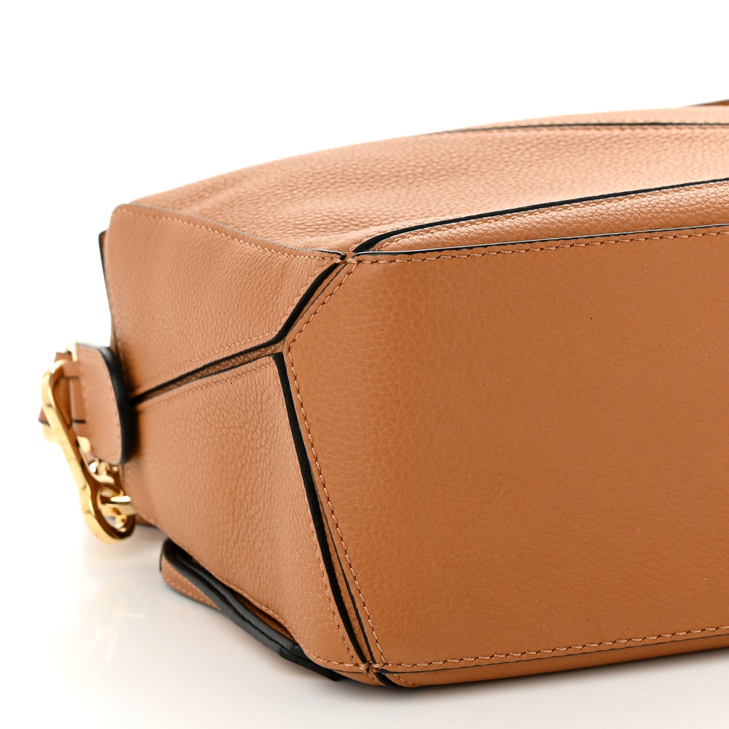 Soft Grained Calfskin Small Puzzle Bag Light Caramel