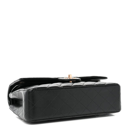 Chanel Lambskin Quilted Medium Double Flap Black 4 of 10