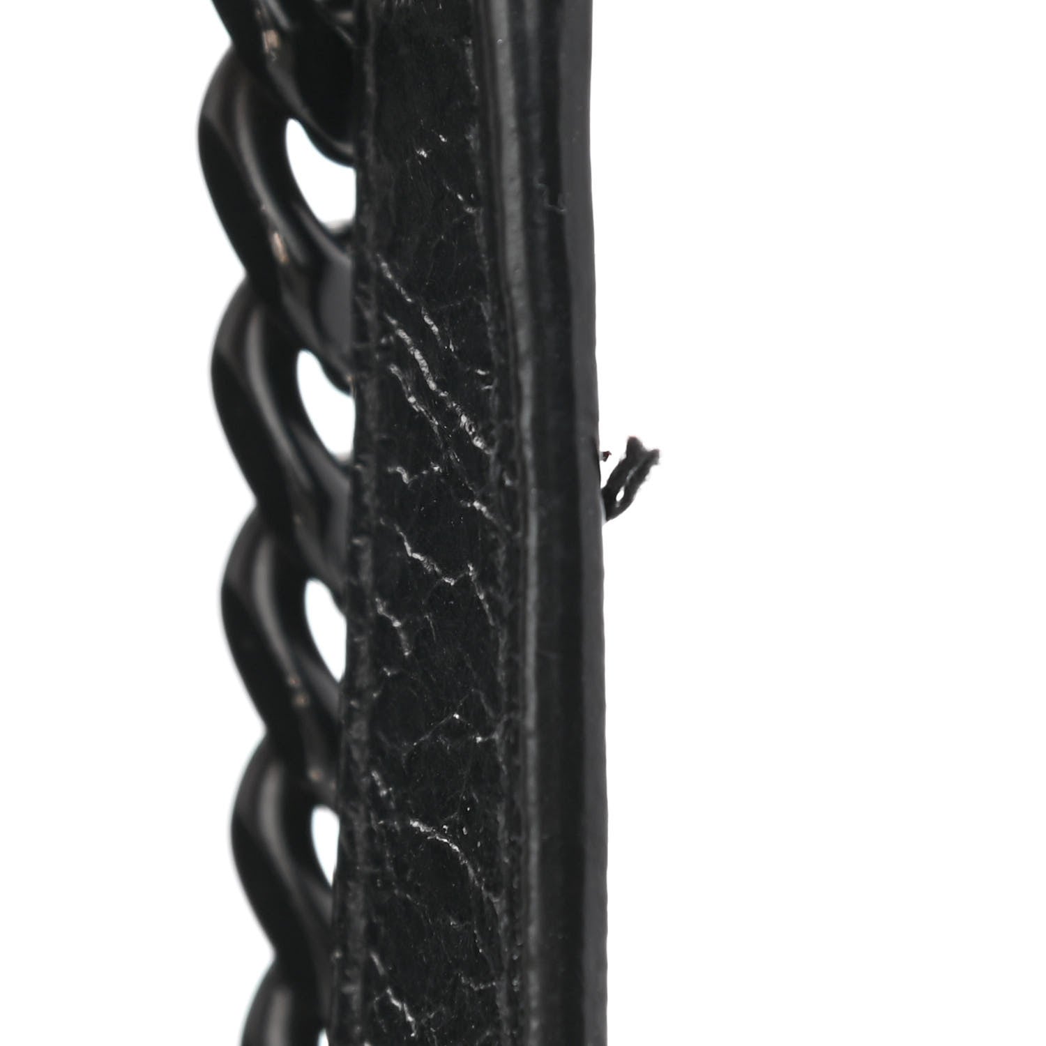 Saint Laurent Crinkled Calfskin Matelasse Monogram Medium Niki Chain Satchel Black 11 of 14