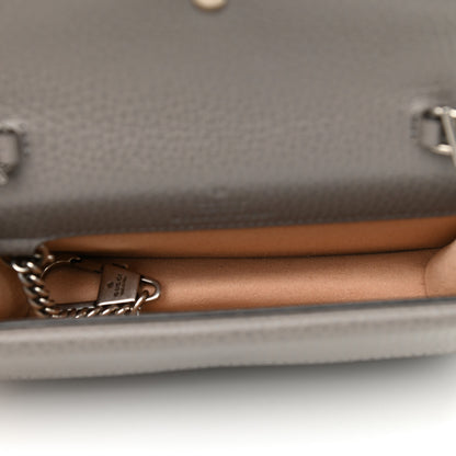 Gucci Dollar Calfskin Crystal Super Mini Dionysus Shoulder Bag Dusty Grey Black Diamond 5 of 7