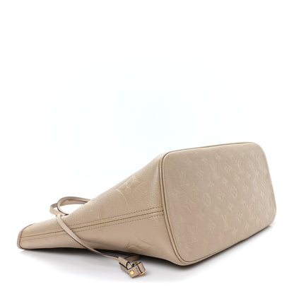 Louis Vuitton Empreinte Monogram Giant Neverfull MM Tourterelle 4 of 11
