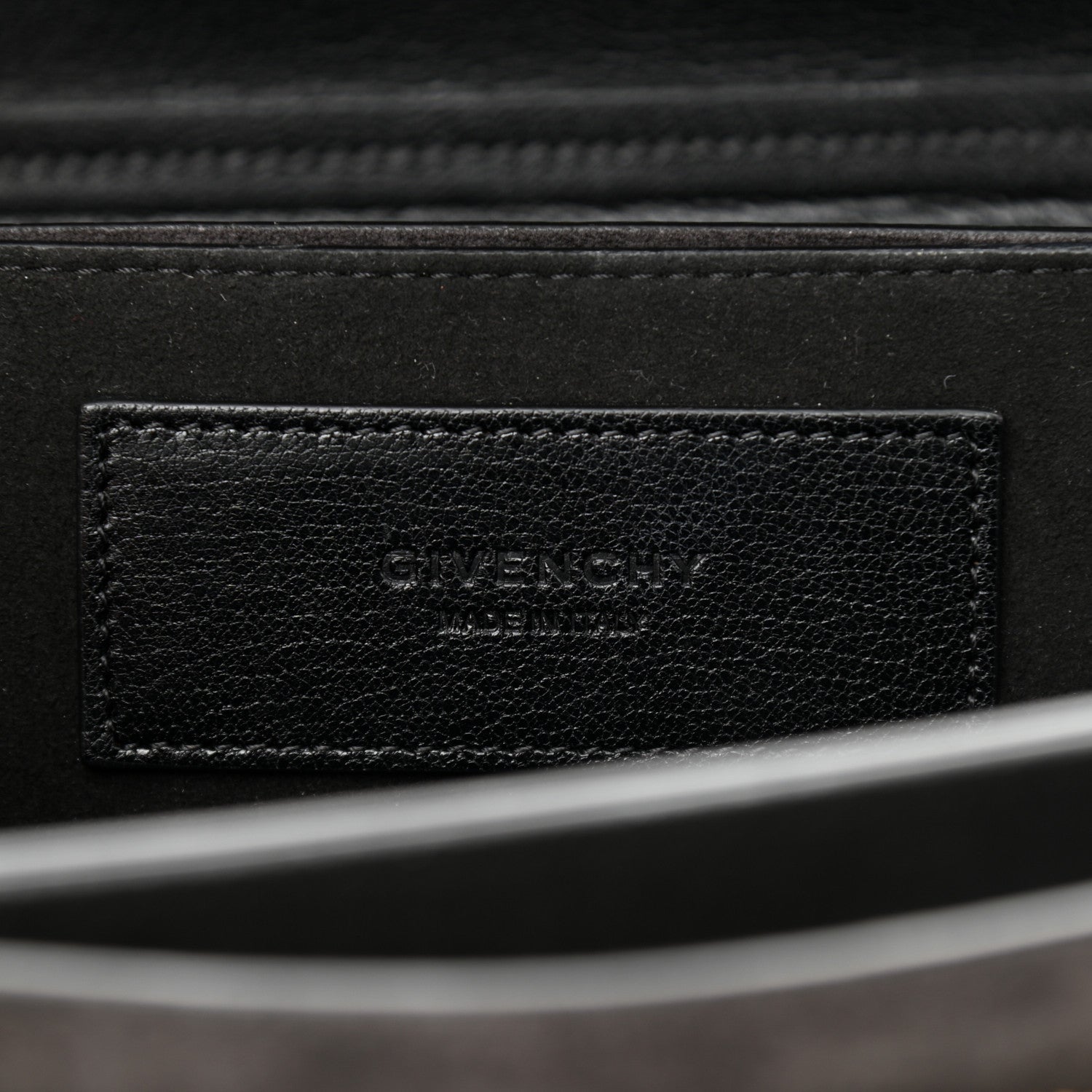 Givenchy Goatskin Suede Small GV3 Shoulder Bag Black 6 of 12