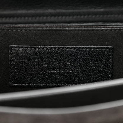Givenchy Goatskin Suede Small GV3 Shoulder Bag Black 6 of 12