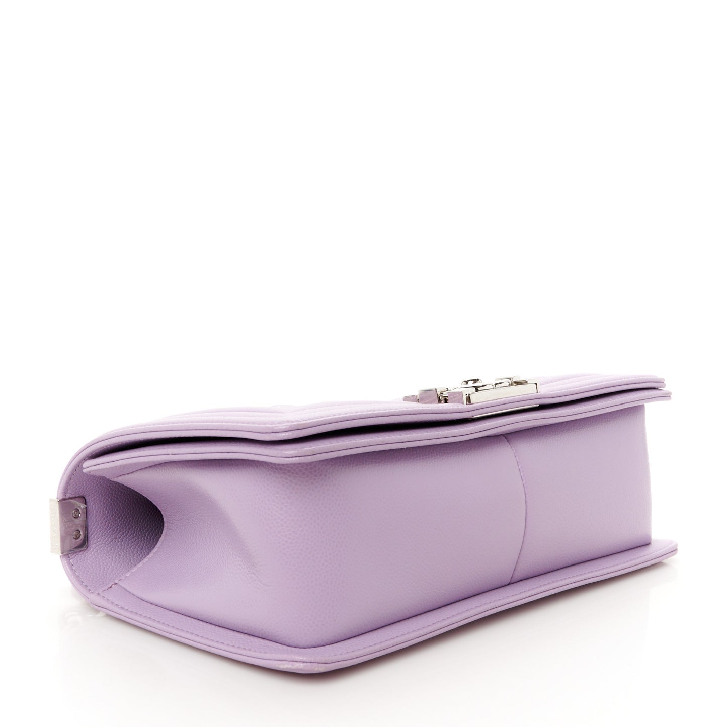 Caviar Quilted Medium Boy Flap Light Purple