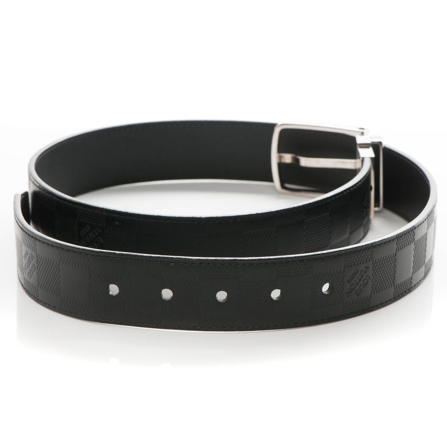 Damier Infini Calfskin 35mm Boston Belt 85 34 Black