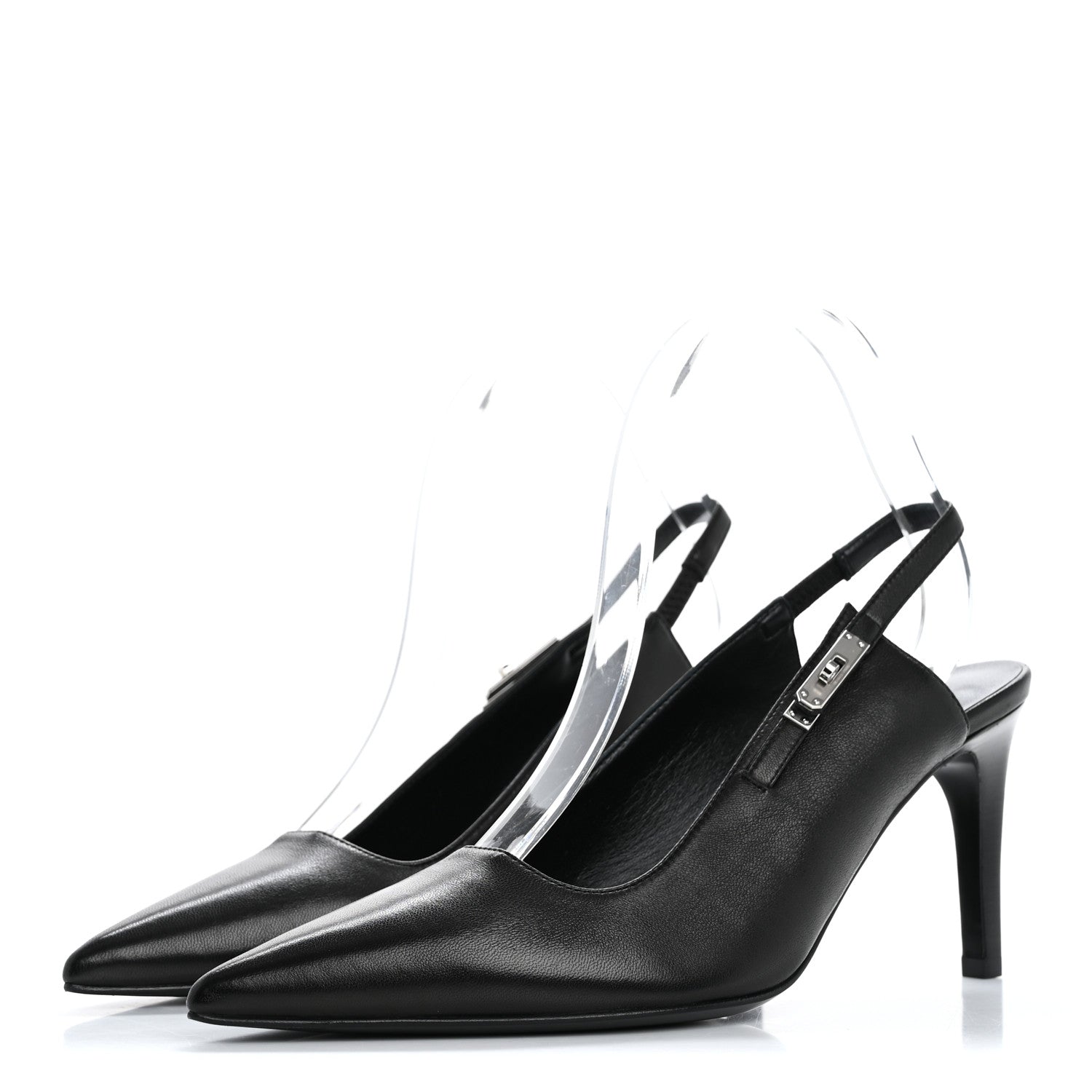 Hermes Nappa Lover 80 Pumps 39 Black 4 of 9