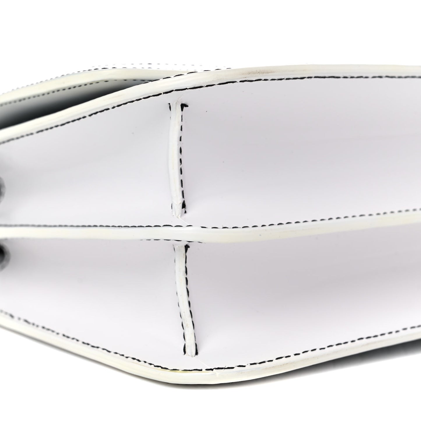Calfskin Monogram Embossed Small TB Chain Bag Optic White