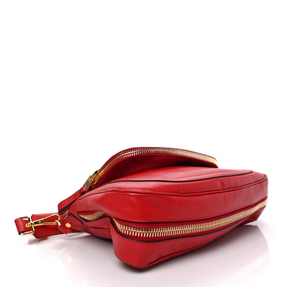 Tom Ford Pebbled Calfskin Large Jennifer Flame Red 4 of 8