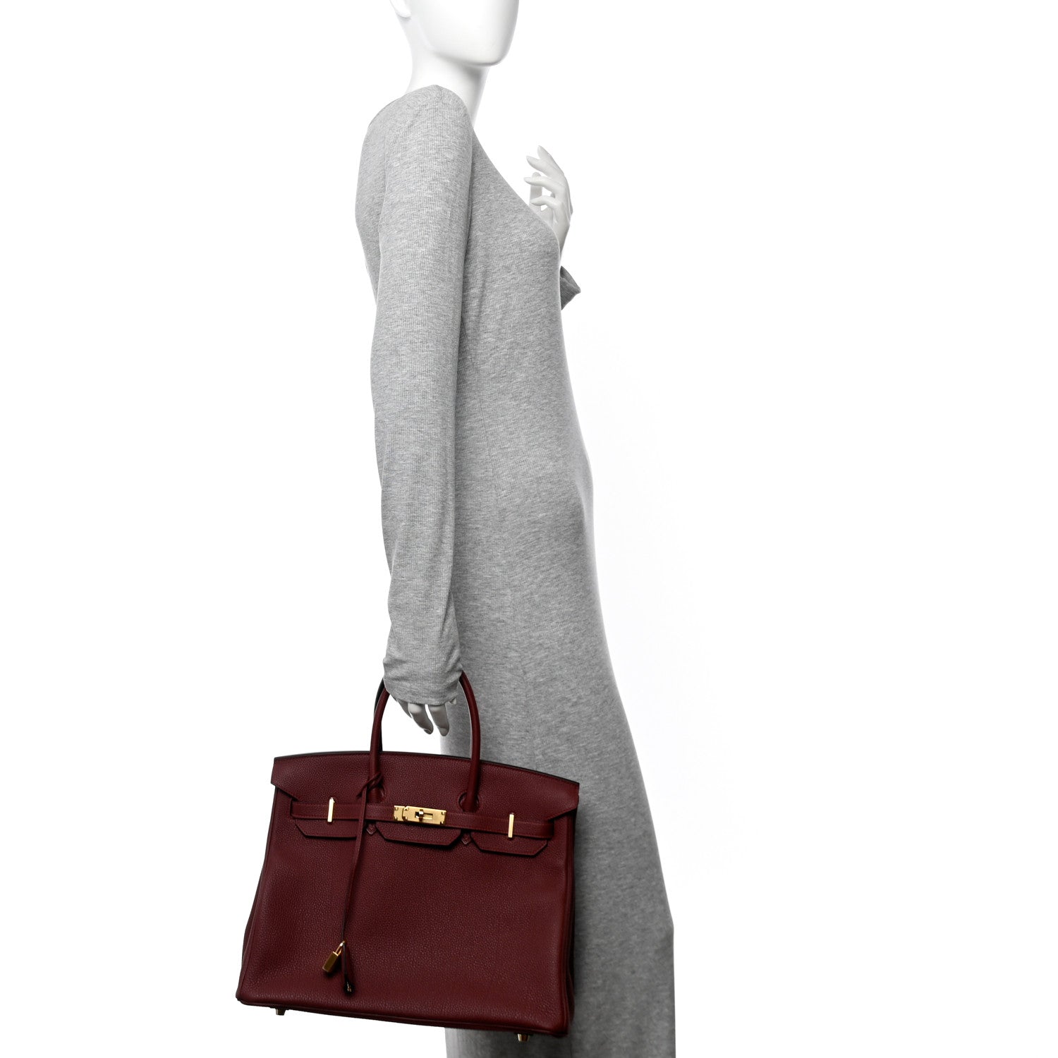 Hermes Togo Birkin 35 Rouge H 2 of 11