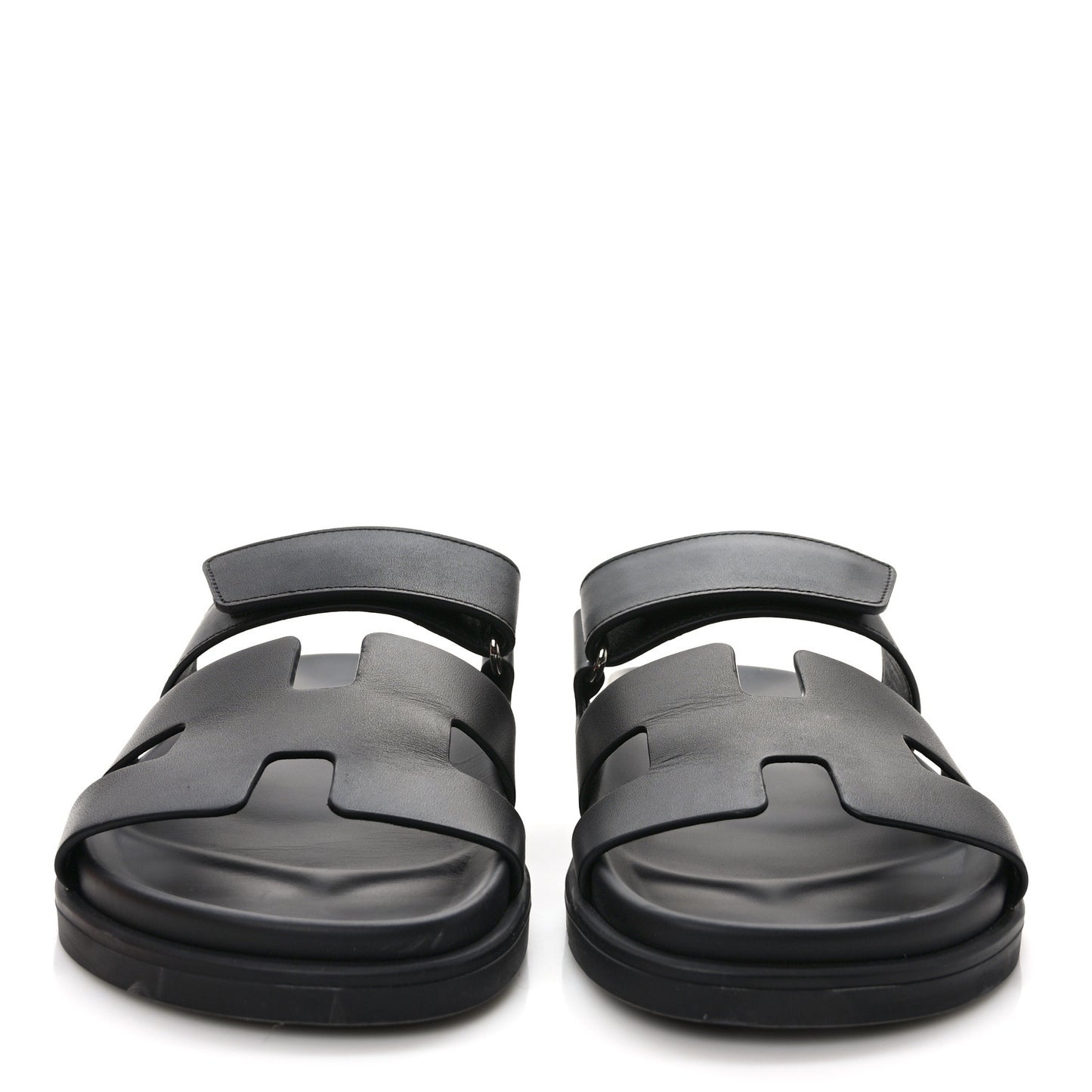 Calfskin Womens Chypre Sandals 37.5 Black
