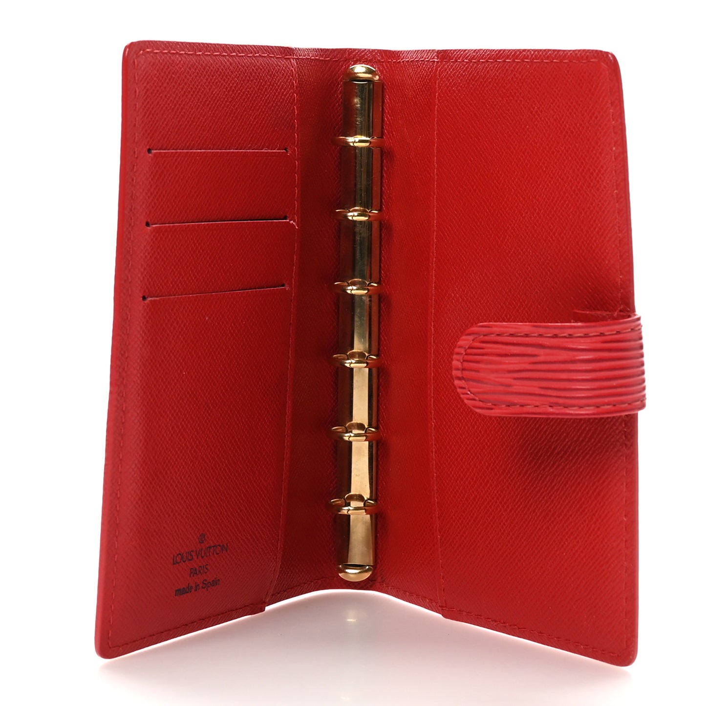 Epi Small Ring Agenda Cover Castillan Red