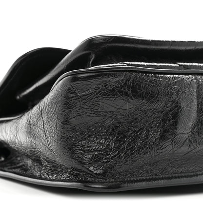 Saint Laurent Crinkled Calfskin Matelasse Monogram Medium Niki Chain Satchel Black 9 of 10