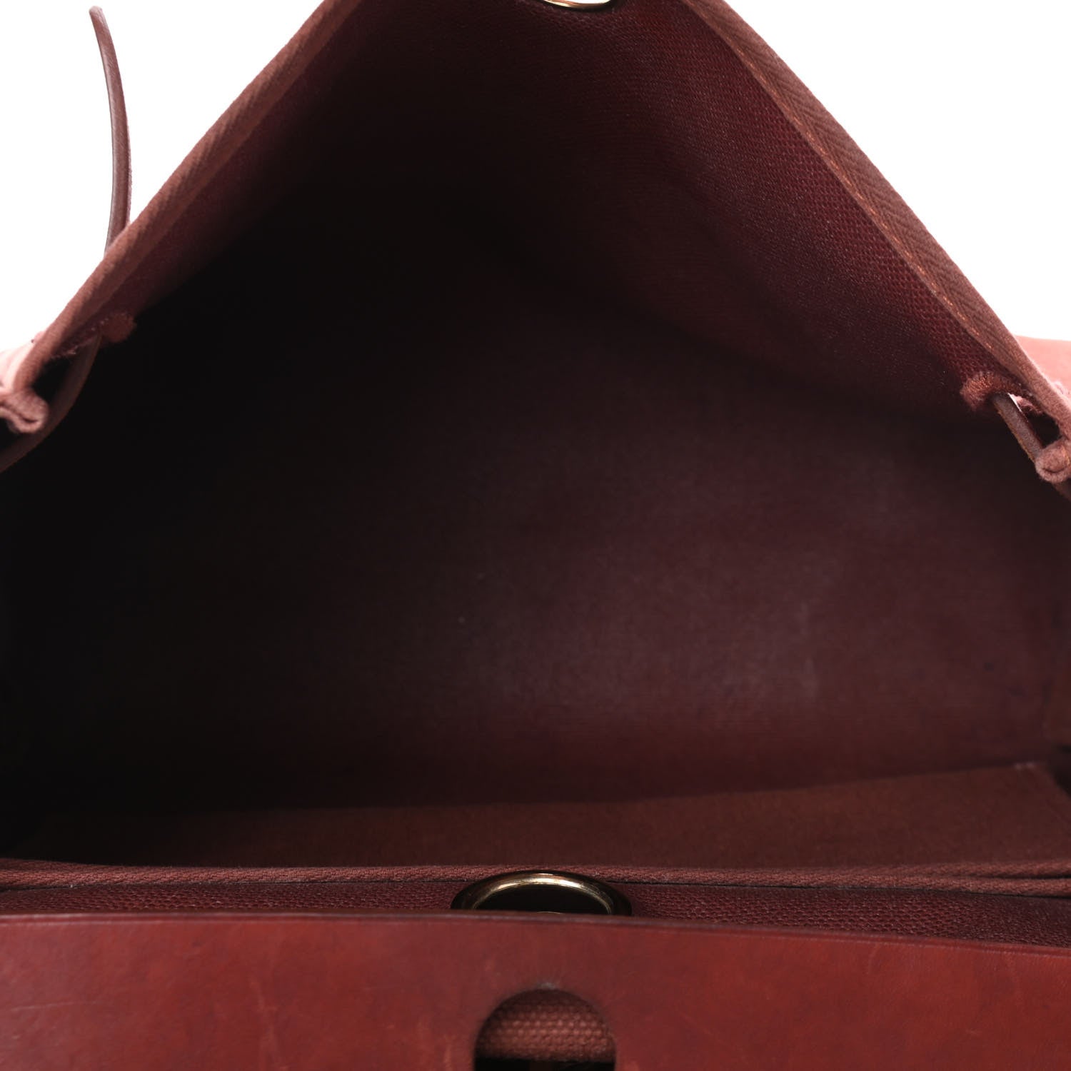 Hermes Toile Vache Calfskin Herbag 30 PM Havane 4 of 4